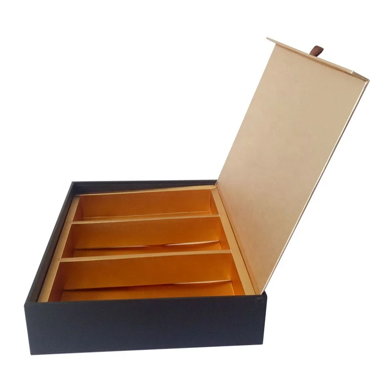 
Custom Wooden MDF Tea Boxes With Logo Book Style Box Packaging 