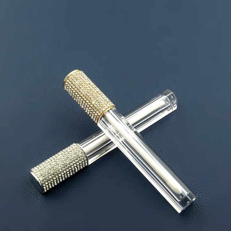 5ml Diamond Lip Gloss Containers Wand Tubes Liquid Lipstick Rhinestone Lipgloss Tube