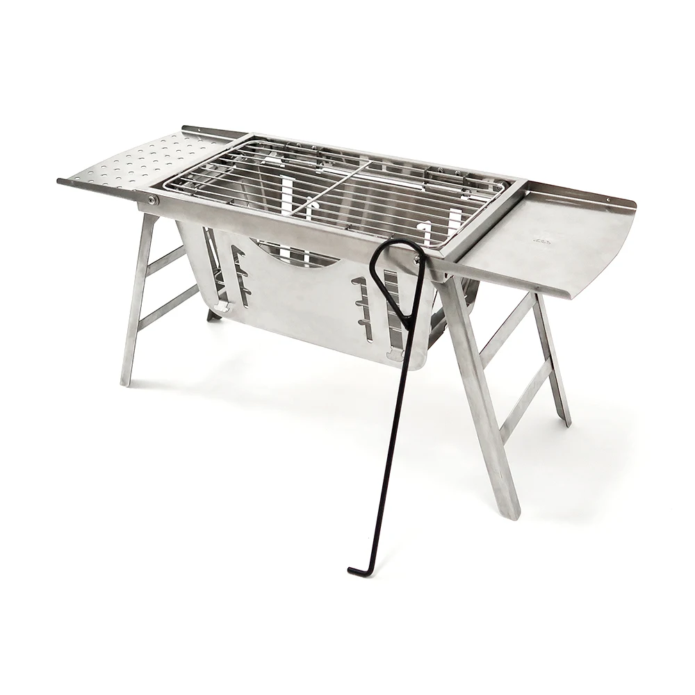 China Manufacturer Outdoor Camping Russian Argentine Korean Portable Folding Stainless Steel Stand Charcoal Barbecue Bbq Grill
