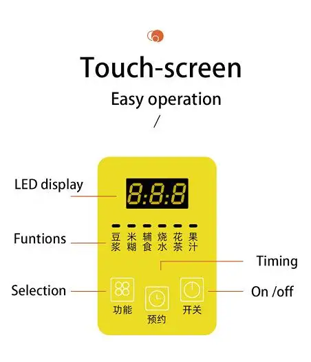 New home mini stainless steel 350ml food processor portable home soy milk machine