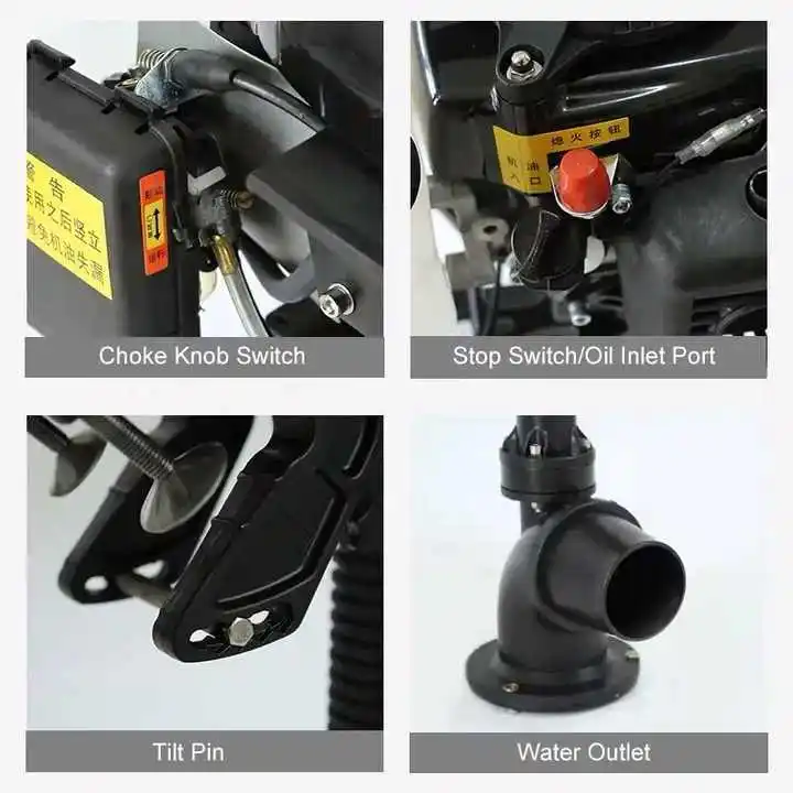 GS Hangkai 4HP 4-тактный реактивный насос для лодки небольшой двигатель с воздушным охлаждением подвесные двигатели рыбацкой