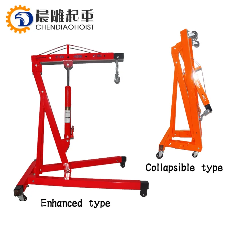 Best price folding manual small mobile engine hoist cranes for sale