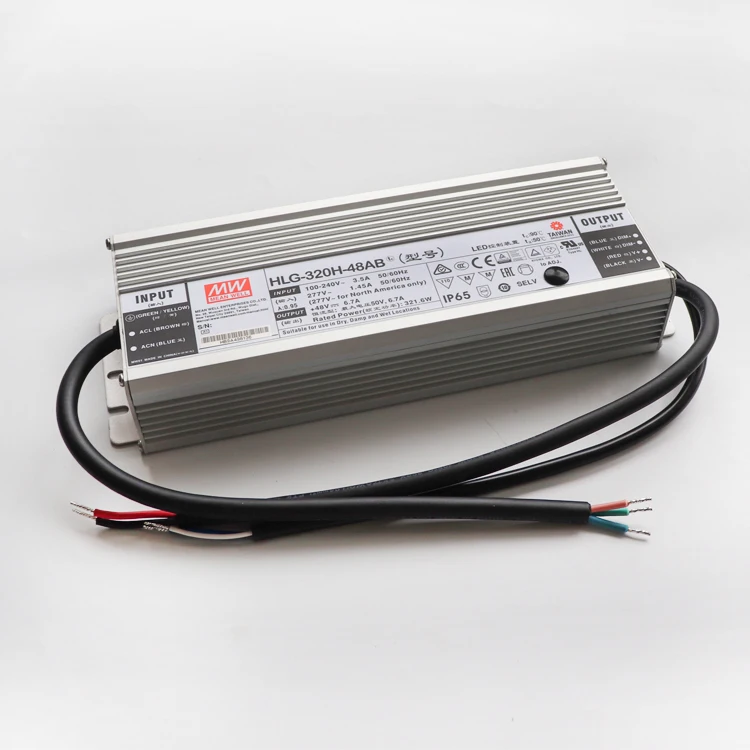  H-l-g-320h-48b MEANWELL 300 Вт IP67 затемнения Светодиодный драйвер для Samsung led grow