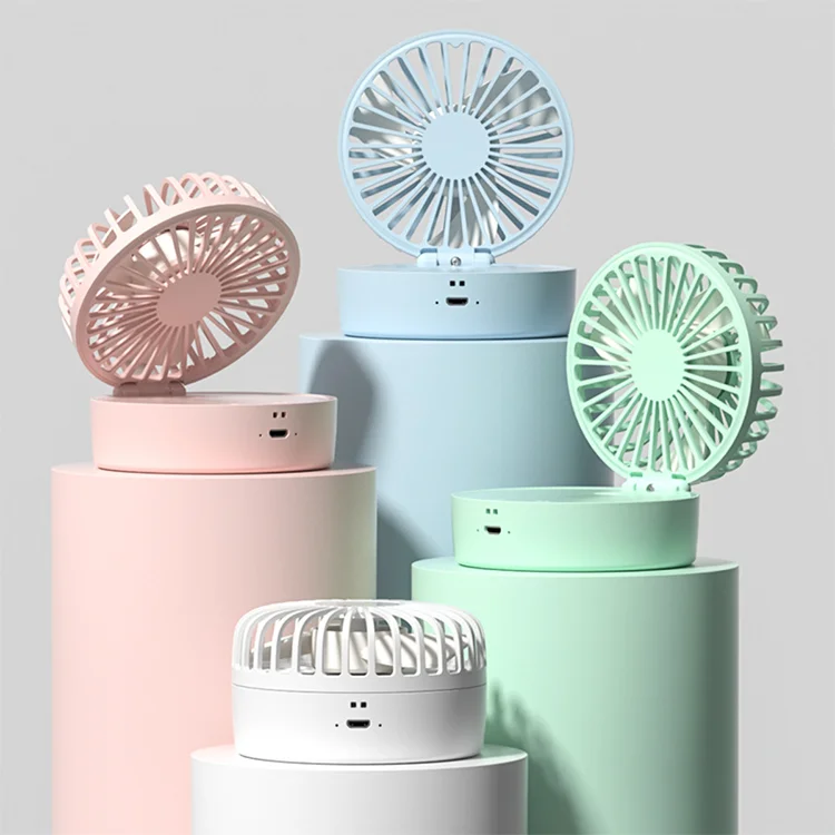Portable Electric USB Rechargeable Desk Humidifier Fan Mist Foldable Ice Cooling Mini Table Fans