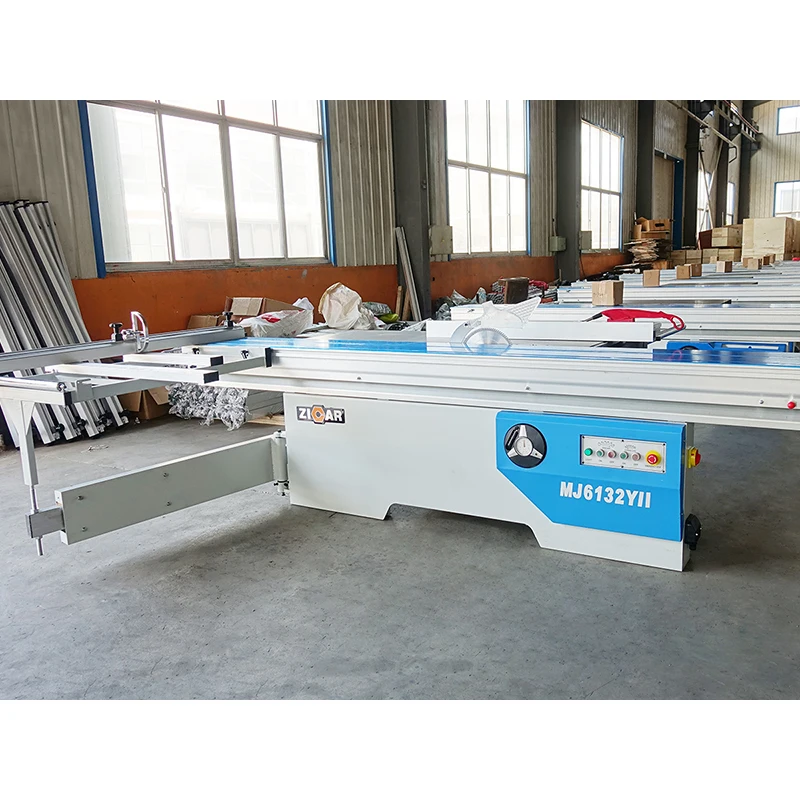 ZICAR Woodworking Machinery Double End Table Saw With Machine Sliding Panel For Boards Panels Woodworking