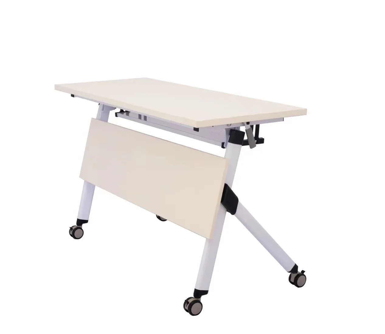 2024 Folding training table combination can be moved and spliced office conference table
