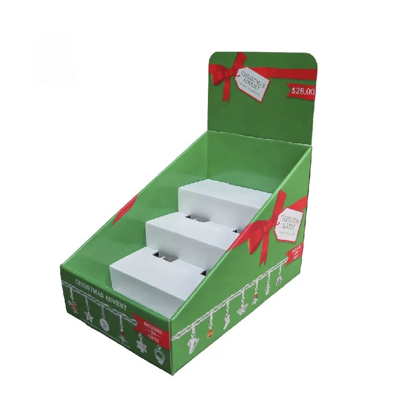 Good Printing Recyclable Custom Design Paper Cardboard PDQ Counter Display Stand