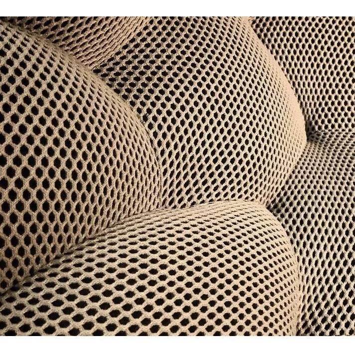 Italian simple light luxury cloth creative lazy arc bubble living room football style sofa