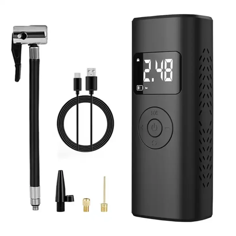 tire pressure monitor portable electric air pump mini bike pump