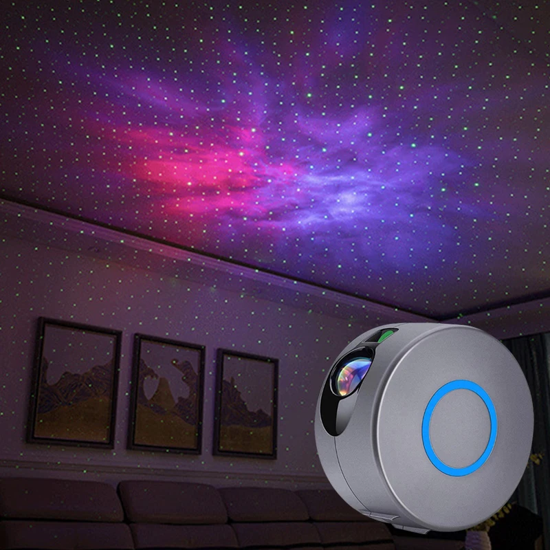 Galaxy Led Projector Night Light Projection Lamp 6 Colors Star Sky Rotation The Ceiling Lamp for Bedroom Gift Starry Lights PVC