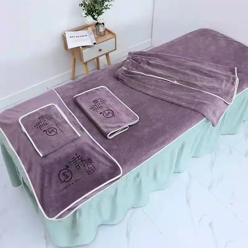 OEM Hotel Spa Beauty Salon Towel Set Soft and Comfortable Quick Drying Beauty Salon Towel Bath Towel Set