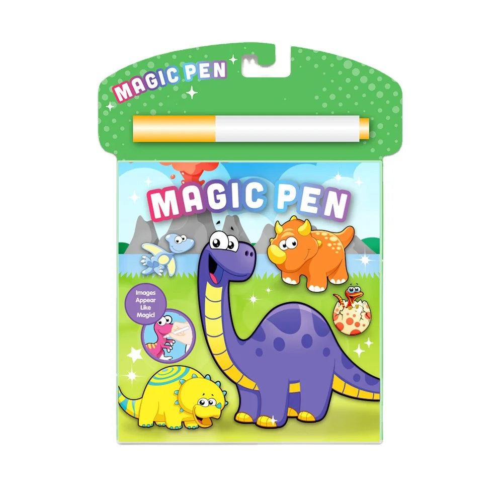 Best Selling Colorful Magic Book  with Dinosaur  for Children