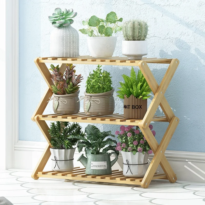 
Haichuan Haichuan 3-tier Flower stand easy installation Bamboo Plant Stand wholesale 