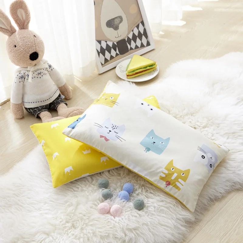 Dropshipping 30x50 Korean Style Quilted Super Soft Embroidered Comfortable Cotton Pillowcase For Single Children
