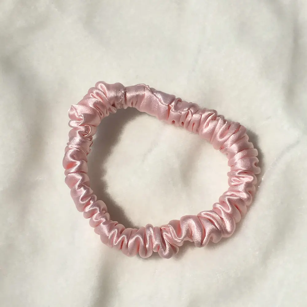 Hot Sale 16 Momme Custom Silk Hair Scrunchies Organic Hair Ties For Women