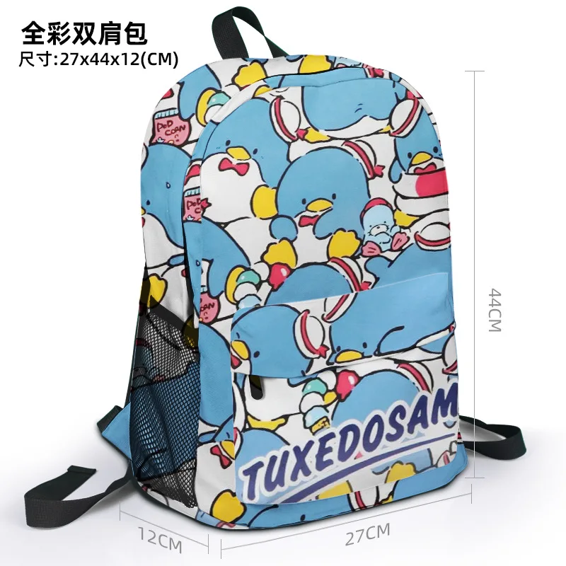 Fashion Kuromi Melody College student Teenagers Waterproof backpack Little penguin backpack