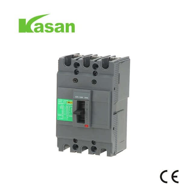 high quality earth leakage circuit breaker EZC elcb 4p 100amp MCCB