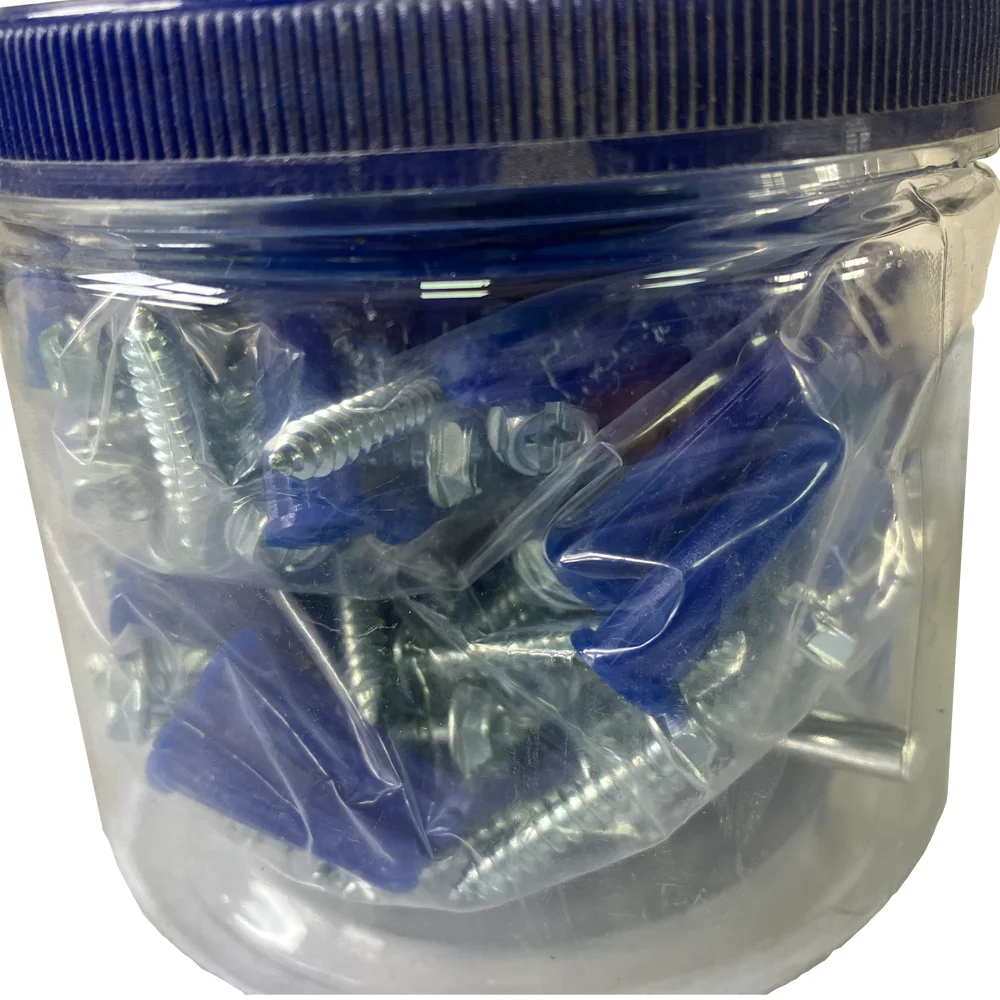 100pcs Hot sale household hardware iron screw nail plastic anchors Kit