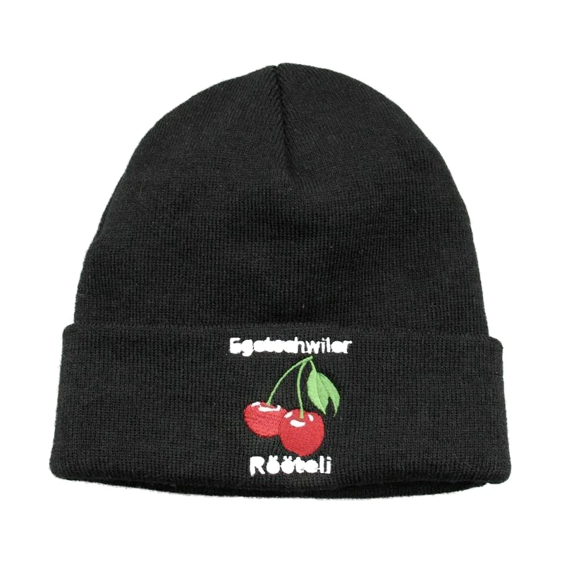 high quality custom made embroidery logo women beanies