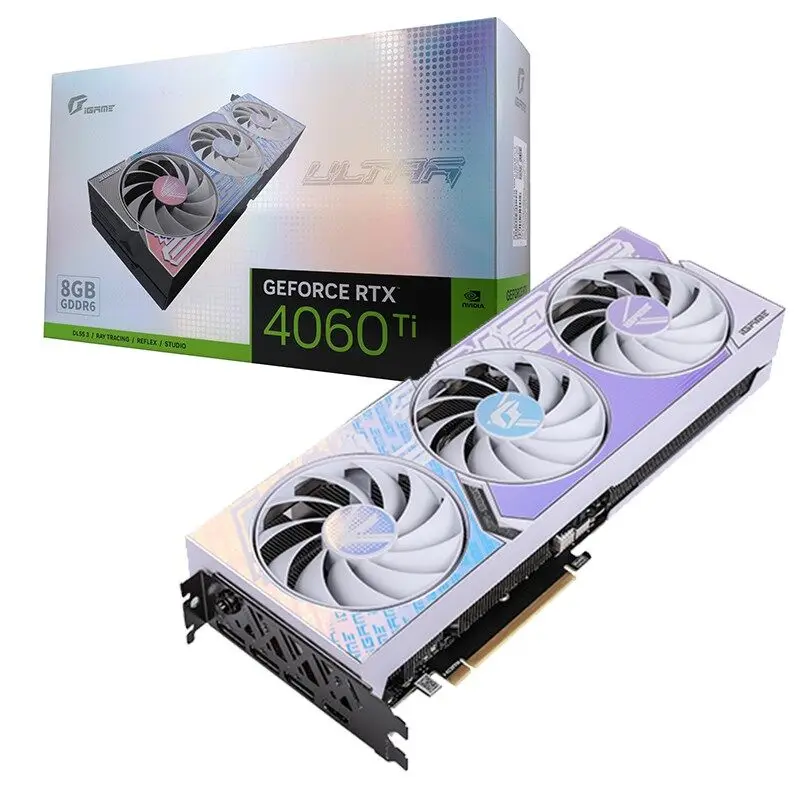 colorful iGame GeForce RTX 4060 Ti Ultra W OC 8GB computer games graphics card rtx4060 8g video 4060ti gpu Nvidia 8 gb rtx 4060