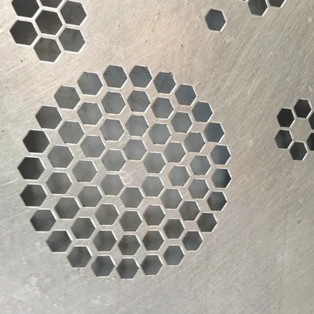 Perforated Metal Mesh Speaker Grille Hexagonal hole Perforated metal sheet  for decorative