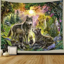 Siberian Wolf ~ Cross-border Amazon Nordic Song of Ice and Fire Wolf totem wall decoration tapestry hanging cloth