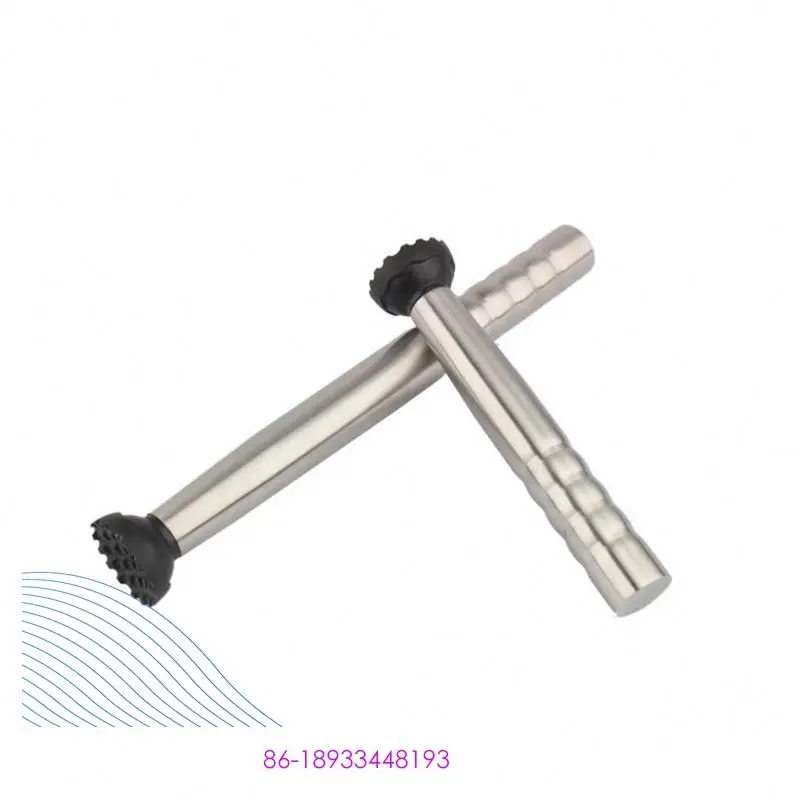 2021 New Quick Stainless Steel Crushed Popsicle Cocktail Swizzle Bar Tool Lemon Stick Hammer