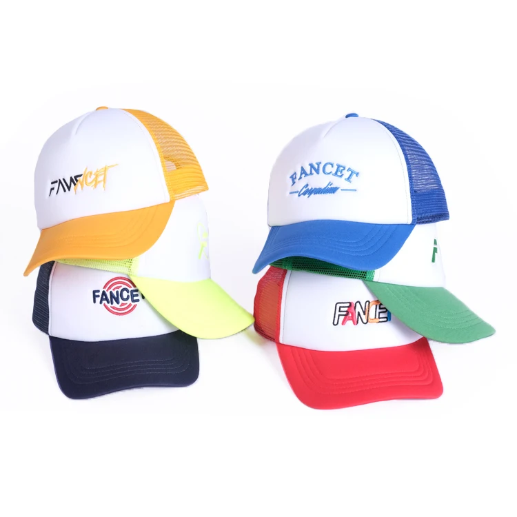 Оптовая продажа, модные роскошные разноцветные бейсбольные кепки унисекс из полиэстера с сеткой и вышивкой на заказ, 5 панелей