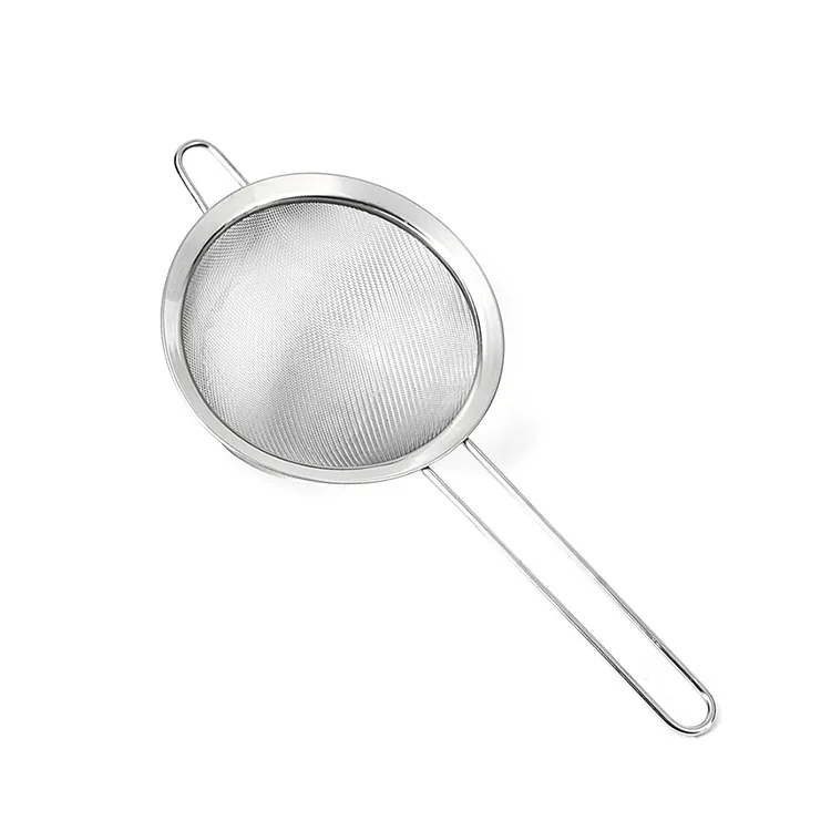 Manufacturers supply stainless steel colander soy milk strainer frying spoon flour sieve