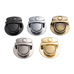Custom DIY High Quality Alloy Metal Twist  Push Turn Locks Clasp Shoulder Hardware Accessories Bag Lock For Women Bag