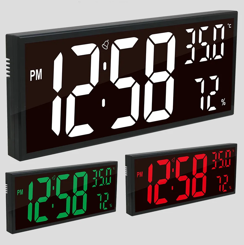 CHEETIE CP200 Home Decoration Time Date Alternate Display Desktop Calendar Clock With Alarm Clock