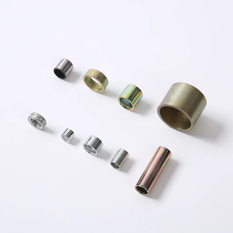 Cold Heading Pipe Fittings Round Coupling Screw Connection Nut Steel Sleeve Bushings Long Round Joint Nut