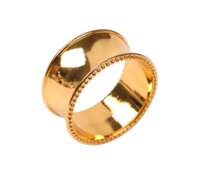 Christmas napkin ring wedding spring alloy iron plated stainless steel napkin ring hotel table towel napkin ring