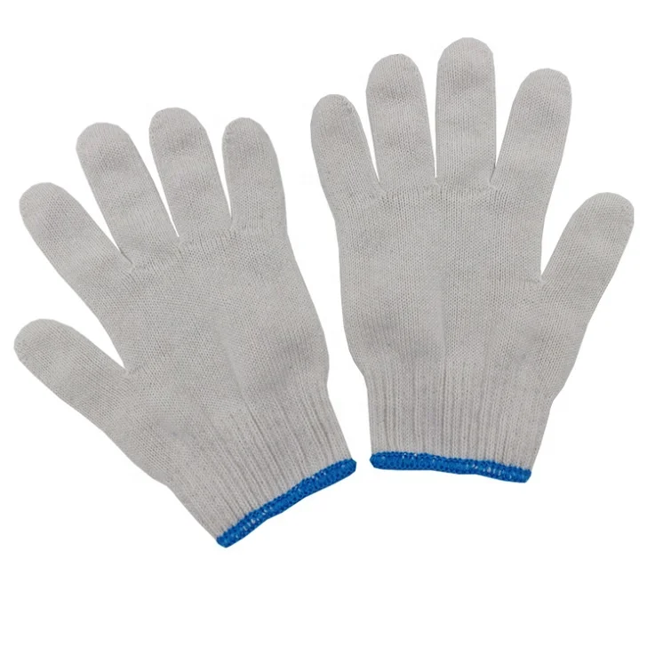 CG 7219 string knit yarn cotton construction maintenance work gloves comfort hand protection