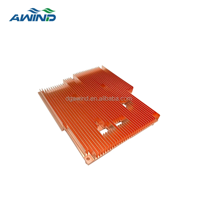 163mm wide push pin heatsink skive heat fin sink for gpu board copper fin tube heat sink heat exchanger