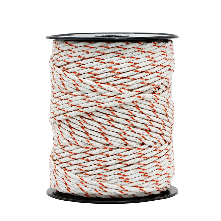 patent braided polyrope for equine electric fence polybraid with high strength