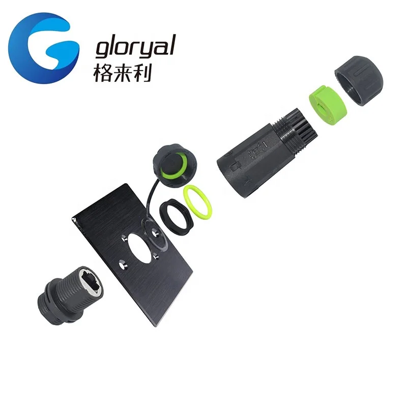 cat6 RJ-45 Modular Jack Female 8 Pin IP67 RJ45 Waterproof Connector