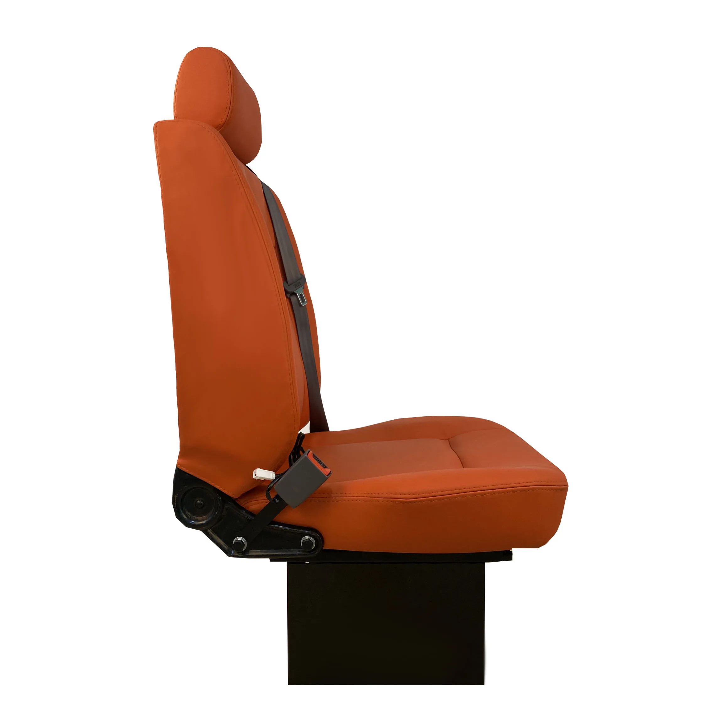 Orange safety Single driver seat with seat belt for bus accessories wide bus seats