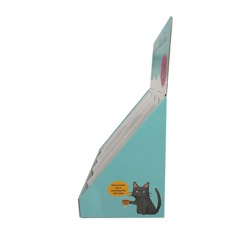 Factory Direct Sale Christmas Paper Corrugated Cardboard Advertising Printing Shelves Paper Counter Tabletop Display Stands Box