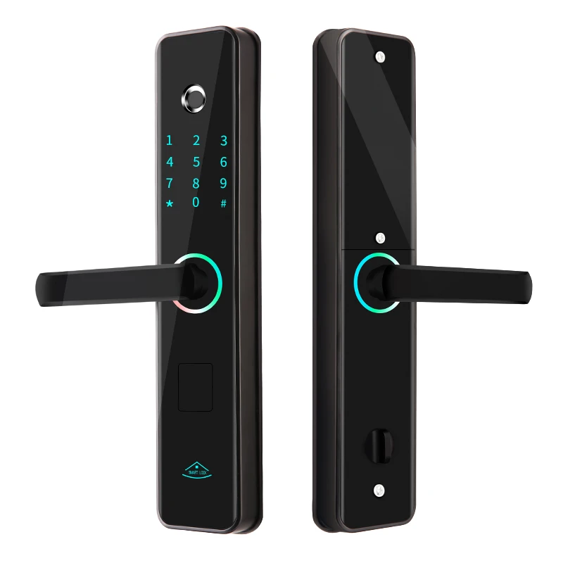 
Bluetooth password digital door lock mechanical key unlock smart lock door fingerprint 