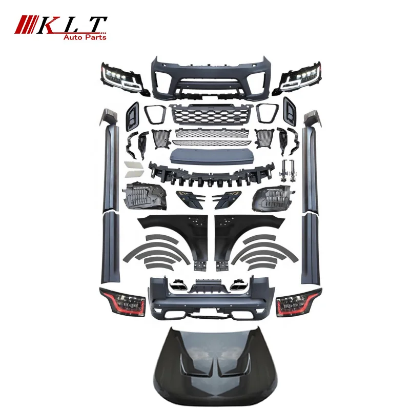 Высококачественный комплект для модернизации корпуса автомобиля KLT, включающий капот двигателя для RANGE ROVER Sport L494 2014-2017 до 2020 SVR STYLE