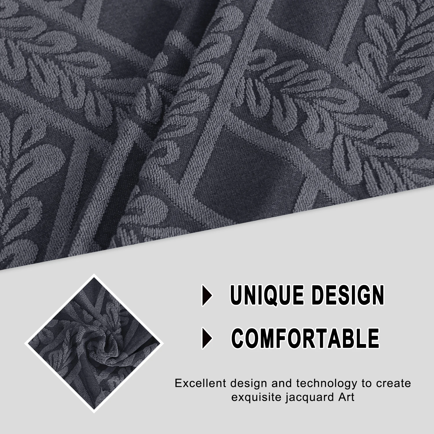 Custom design thick soft knitted stretch elastic 3 seat slipcover sofa cover