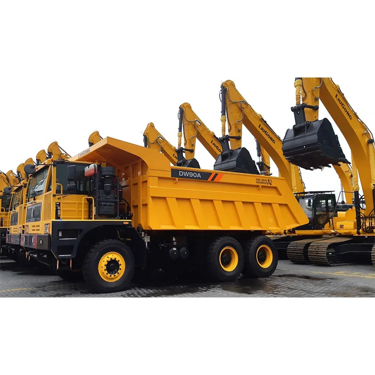 Liugong Large Capacity Mining Truck DW90A Off Road Dump Truck With 60 Ton Capacity