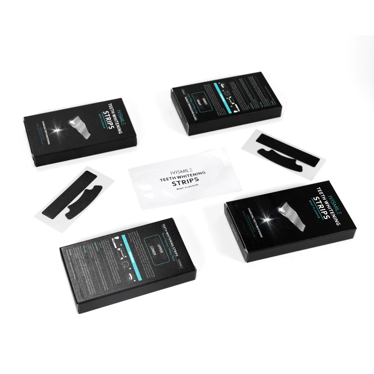 
IVISMILE Remove Bad Stains Coconut Oil Teeth Whitening Charcoal Strips 