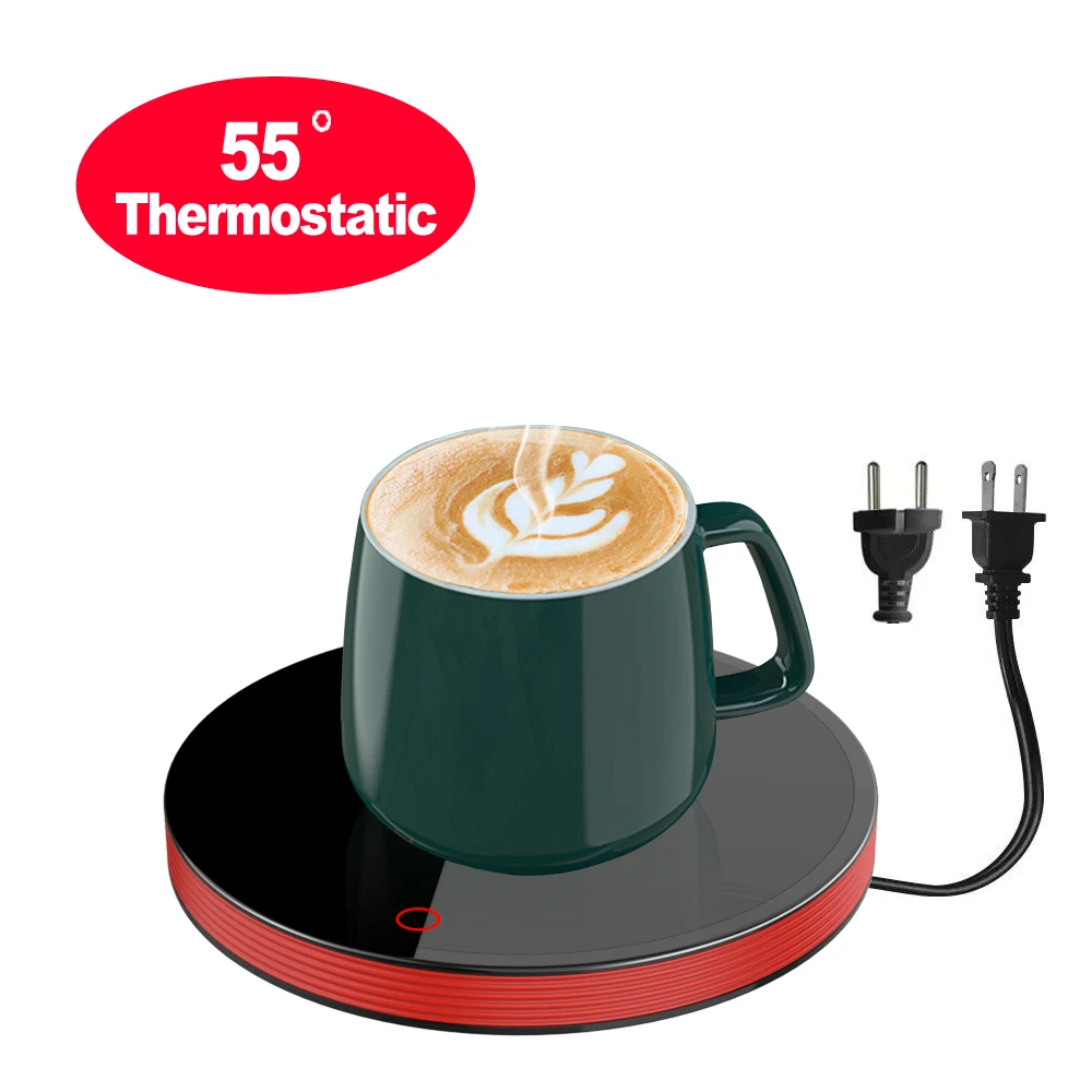 OEM electric self heating temperature control ceramic cup tea smart carafe coffee custom mug warmer