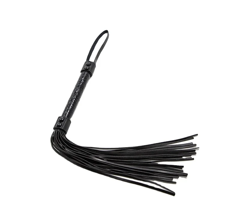 PU Leather Whip With Tassel Spanking Paddle Scattered Whip Knout Flirting BDSM Games Erotic Accessories Sex Toys For Adult