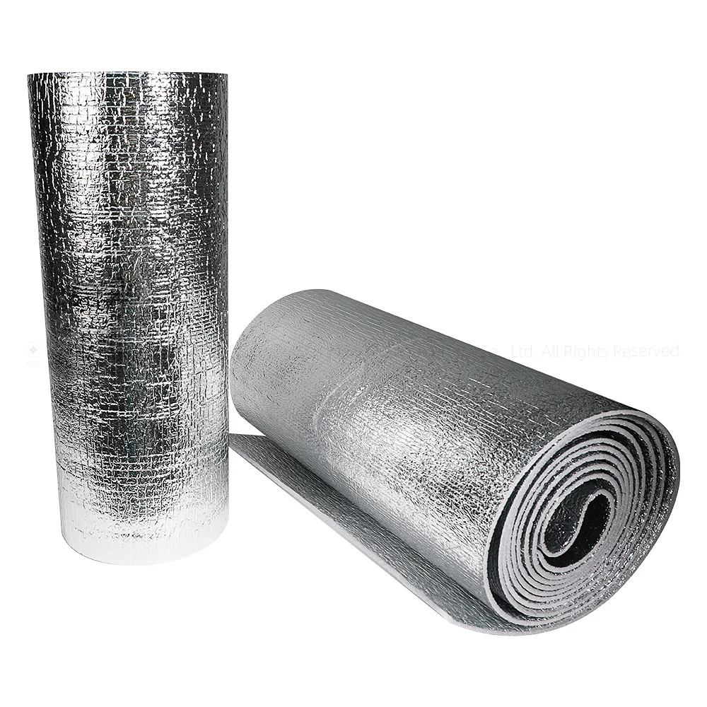 Custom Foam Custom Heat Barrier Foil Insulation Building Reflective Acoustic XPE Foam with Flap Residential Radiant
