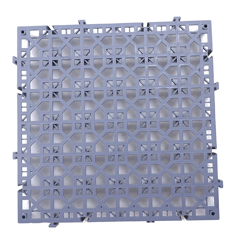 Drainage removable pvc garage floor tile modular anti slip PP floor mat drain grate for car wash room shop