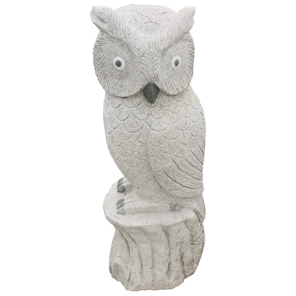 Hand-made JN-028 for garden and outdoor  courtyard decoration carving  owl stone