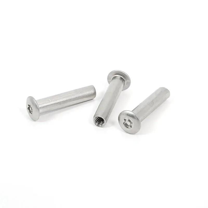 steel hex fastener Stainless Steel Nuts Flat Head Socket head furniture connector Sleeve Barrel Nut  M2 M3 M4 M5 M6